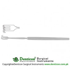 Wound Retractor 3 Sharp Prongs - Small Curve Stainless Steel, 16.5 cm - 6 1/2" Width 7.0 mm